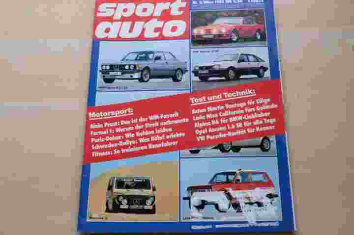 Deckblatt Sport Auto (03/1982)